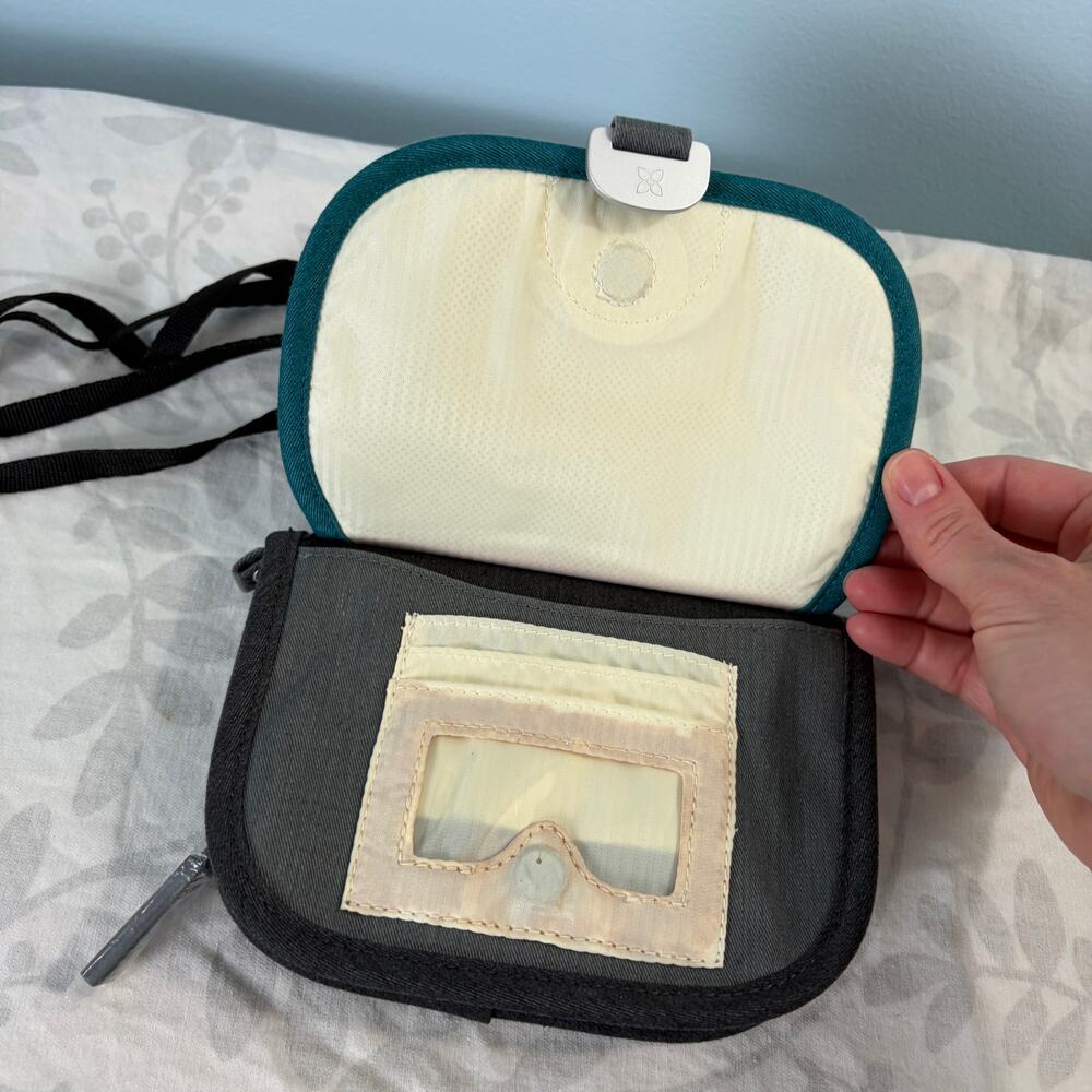 Sherpani Travel Wallet Crossbody Organizer Card Holder NWT Teal - Picture 2 of 7